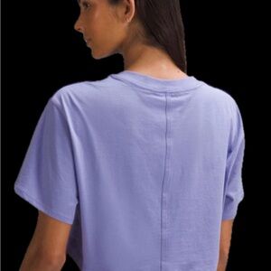 Lululemon- NWT All Yours Cropped T-Shirt - Dark Lavander